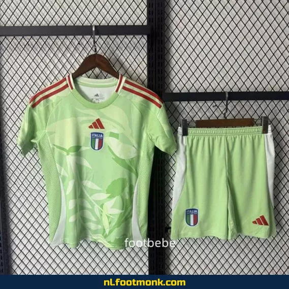 Officieel Italiaans Voetbalshirt Kinderen 2025-2026 - Groen | Voetbalshirt Kopen | Origineel & Goedkoop