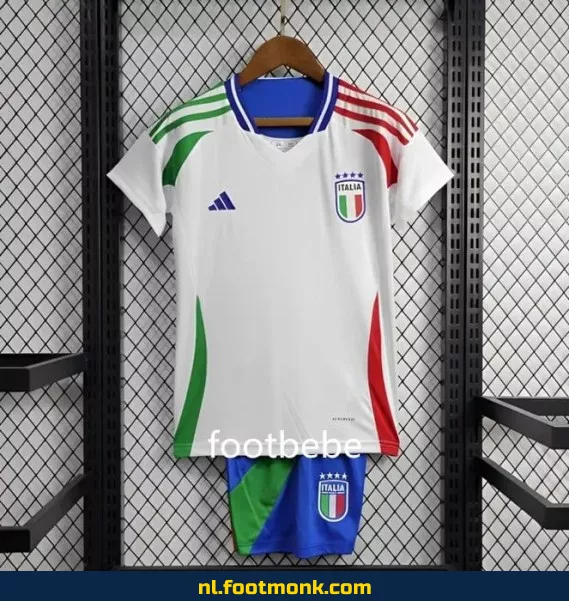 Italia Thuisshirt Kinderen Euro 2024 Wit – Officieel Voetbalshirt