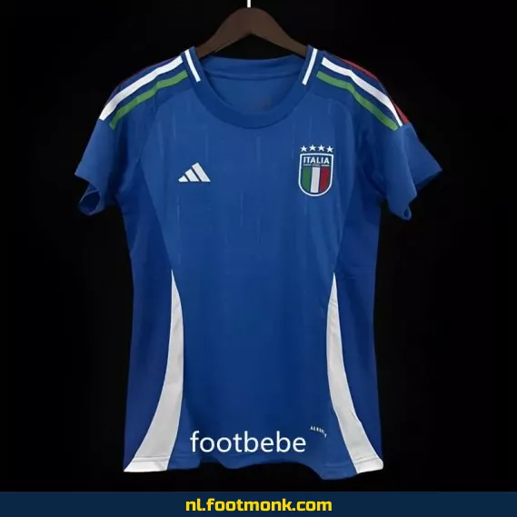 Officieel Italiaans Dames Voetbalshirt Euro 2024 - Thuistenue Blauw