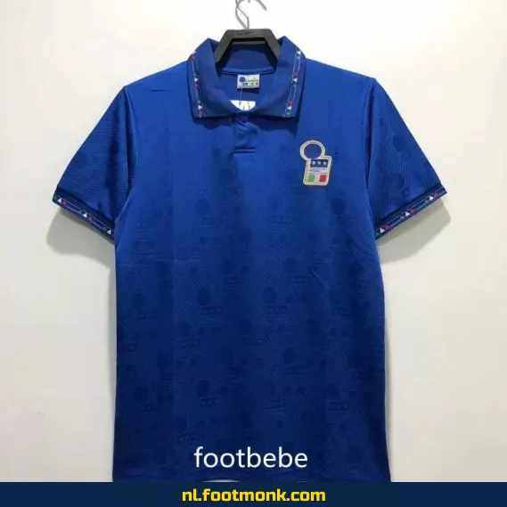 Retro Voetbalshirt Italië Thuis 1994 - Blauw | Origineel Vintage Voetbalshirt | Officieel Voetbalshirt