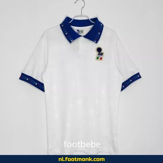 Retro Italia Voetbalshirt 1994 - Wit Uit-tenue - Vintage Voetbaltenue - Officieel Voetbalshirt