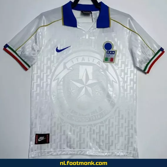 Origineel Italiaans Vintage Voetbalshirt 1995 - Witte Uit Shirt - Retro Voetbalshirt voor Supporters
