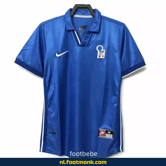 Origineel Italiaans Voetbalshirt Vintage 1998 - Thuisblauw - Retro Voetbalshirt