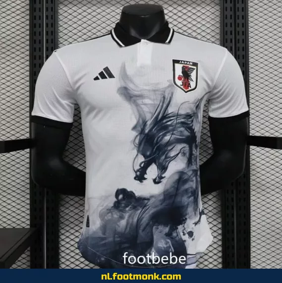 Japanse Voetbalshirt 2023-2024 met Drakenprint in Inkt – Officieel Voetbaltenue voor Supporters – Origineel en Customizebaar
