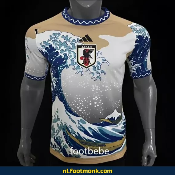 Japanse Voetbalshirt 2023-2024 - The Great Wave of Kanagawa | Origineel Voetbalshirt | Custom Fanwear | Officieel Retro Shirt