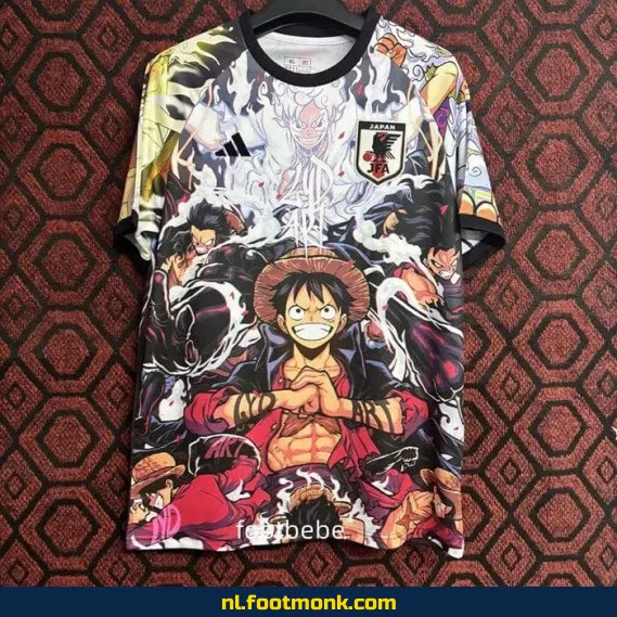 Japan Voetbalshirt 2024-2025 – Speciale One Piece Editie | Officieel Voetbalshirt | Dames & Heren | Personaliseerbaar