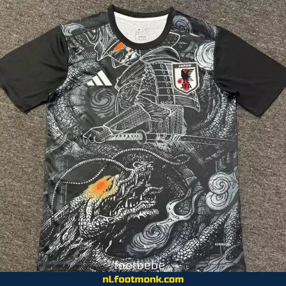 Japan 2024-2025 Trainingsvoetbalshirt Zwart – Officieel Voetbalshirt | Heren & Dames | Fanwear