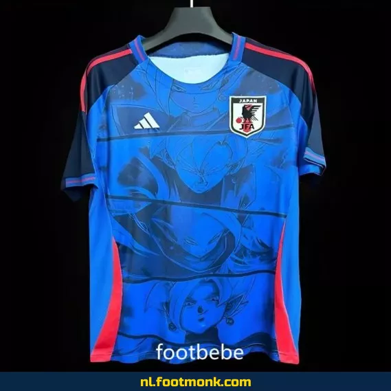 Japans Voetbalshirt 2024 Dragon Ball Strijders Blauw – Officieel Voetbaltenue | Custom Fanwear