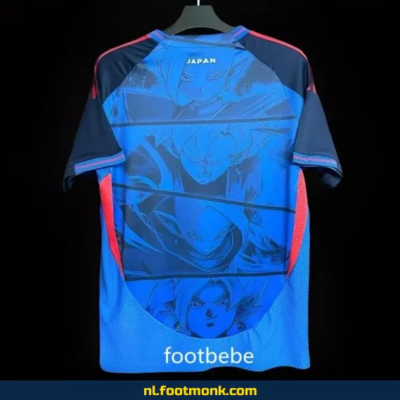Japans Voetbalshirt 2024 Dragon Ball Strijders Blauw – Officieel Voetbaltenue | Custom Fanwear