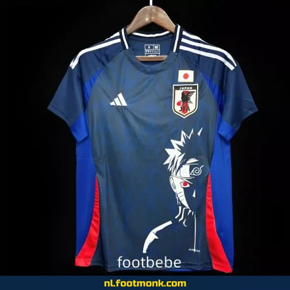 Japanse Voetbalshirt 2024 Naruto Uzumaki Blauw – Officieel Voetbalshirt, Fanwear, Personaliseerbaar