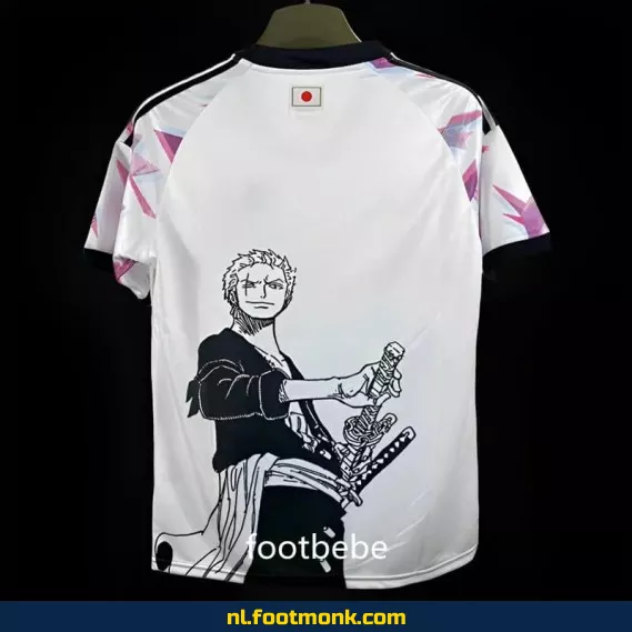 Otaku Zoro Roronoa Wit Voetbalshirt 2024 - Officieel Japanse Fanwear | Customiseerbaar