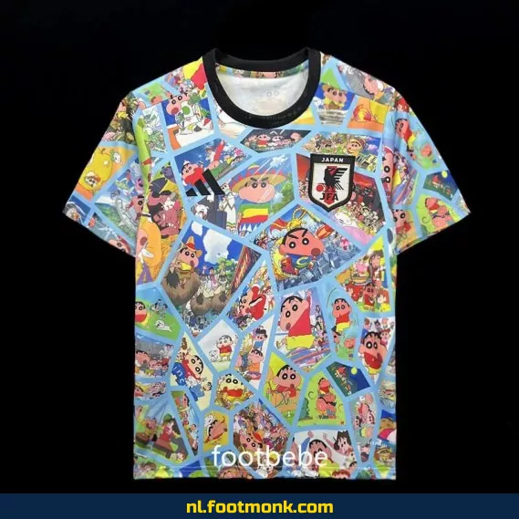 Japan Voetbalshirt 2024 - Crayon Shin-chan - Officieel Voetbalshirt voor Supporters - Unisex Voetbalshirt voor Volwassenen en Kinderen