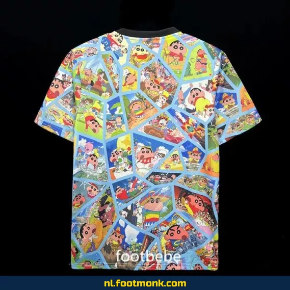 Japan Voetbalshirt 2024 - Crayon Shin-chan - Officieel Voetbalshirt voor Supporters - Unisex Voetbalshirt voor Volwassenen en Kinderen