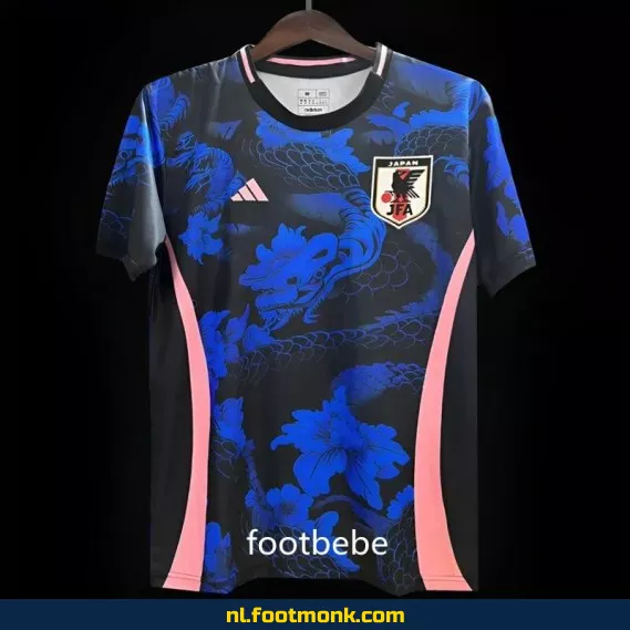 Japanse voetbalshirt 2024 blauwe draak – origineel voetbalshirt, supporter shirt, bedrukking mogelijk