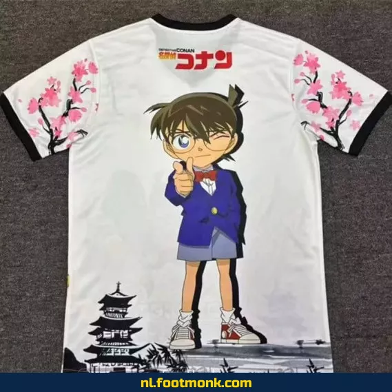 Officieel Japan Voetbalshirt 2025-2026 – Detective Conan Wit – Voetbalshirt Dames/Heren – Exclusieve Fanwear