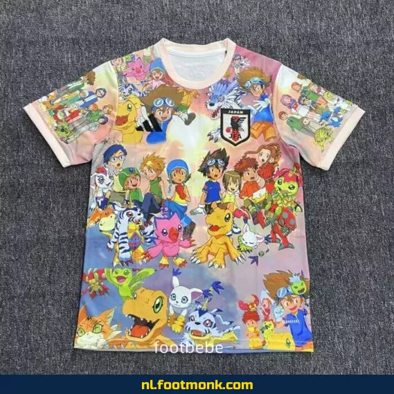 Digimon Japan Voetbalshirt 2025-2026 – Officieel Voetbaltenue | Personaliseerbaar | Fanwear Aanbieding