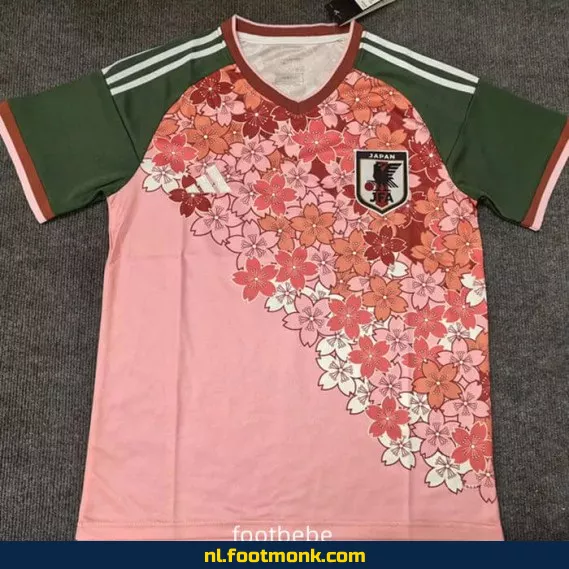 Japanse Voetbalshirt 2025-2026 - Roze Bloemen | Officieel | Dames & Heren | Personaliseerbaar