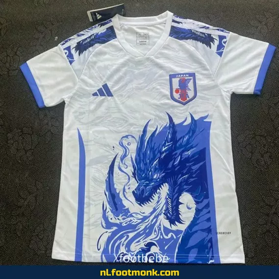 Japanse Voetbalshirt 2025-2026 Concept - Witte Dragon | Officieel Voetbaltenue | Customiseerbaar | Dames & Heren | Aanbieding