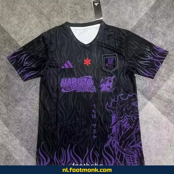 Japanse Voetbalshirt 2025-2026 - Zwart Paars - Officieel Voetbaltenue - Fanwear Aanbieding