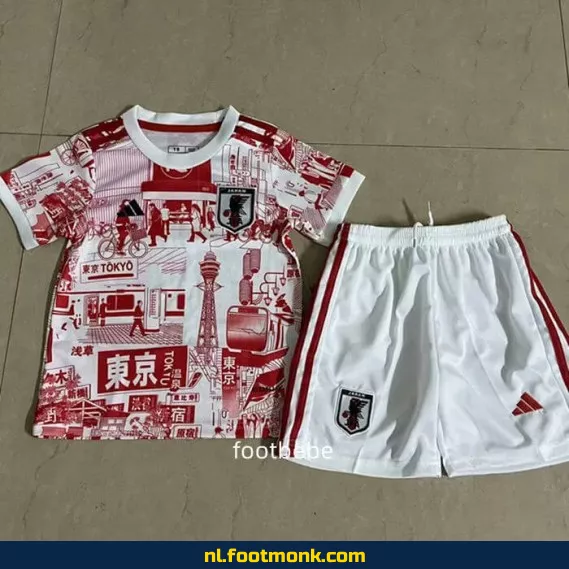 Japans Voetbalshirt Kinderen 2024-2025 Wit Rood – Officieel Voetbalshirt, Customizen & Korting