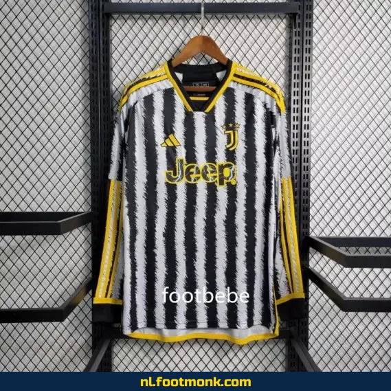 Juventus Thuisshirt 2023-2024 Lange Mouw – Officieel Voetbalshirt voor Heren & Dames | Koop Nu