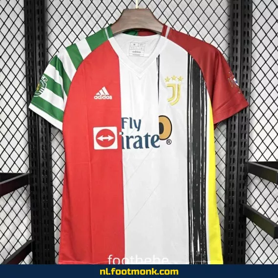 Juventus 2024 speciaal editie voetbalshirt - wit & rood | Officieel voetbaltenue | Heren, dames & kinderen | Personaliseerbaar | Snelle levering