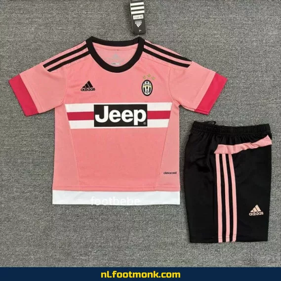 Juventus Voetbalshirt Kinderen 2015-2016 Derde Tenue - Roze | Officieel Voetbalshirt | Voetbalshirt Kopen | Fanwear