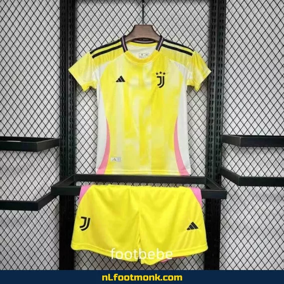 Juventus Uit Thuisshirt 2024-2025 voor Kinderen - Geel | Officieel Voetbalshirt | Koop Nu Online