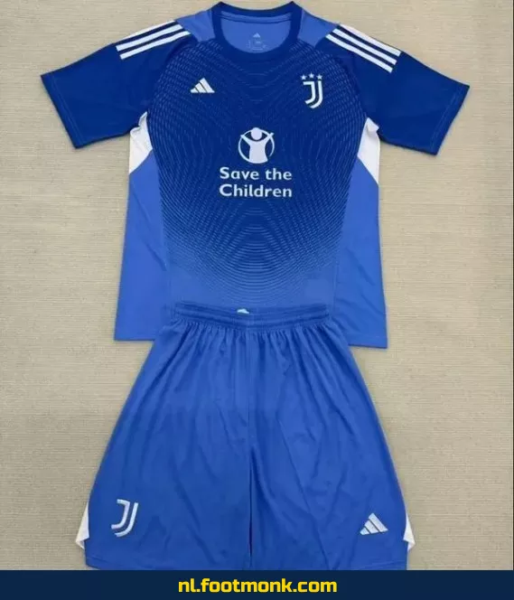 Juventus Voetbalshirt Kinderen 2025-2026 - Blauw | Officieel Voetbalshirt | Voetbalshirt Kopen Online | Aanbieding