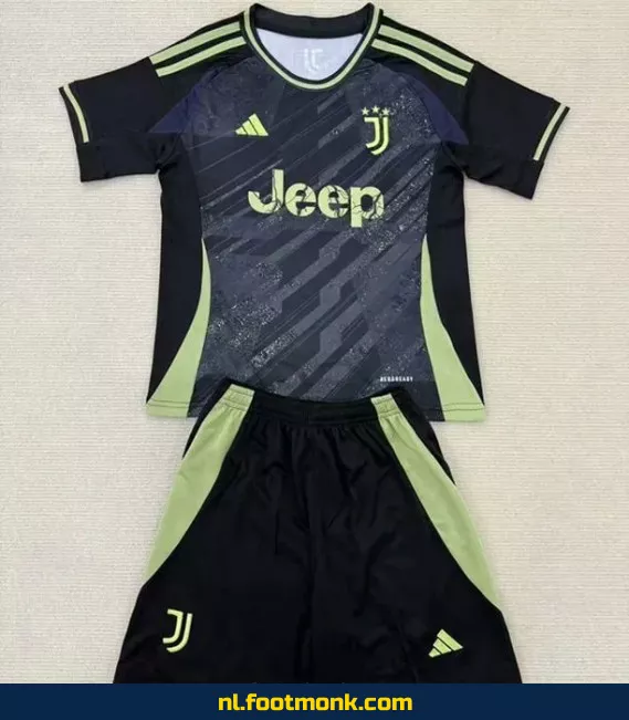 Juventus Voetbalshirt Kinderen 2025 - Zwart | Officieel Voetbalshirt | Fanwear | Aanbieding