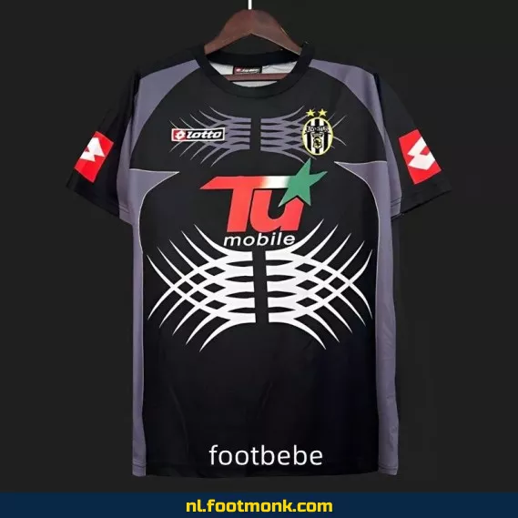 Juventus vintage keepersshirt 2001-2002 (zwart) - Officieel voetbalshirt, retro voetbalshirt aanbieding
