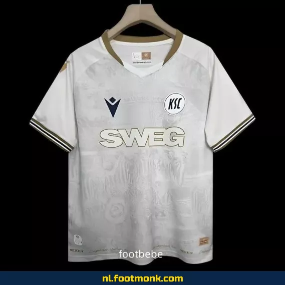 Karlsruher SC 130 Jaar Jubileum Voetbalshirt 2024 - Wit | Officieel Voetbalshirt | Heren & Dames | Fanwear | Aanbieding