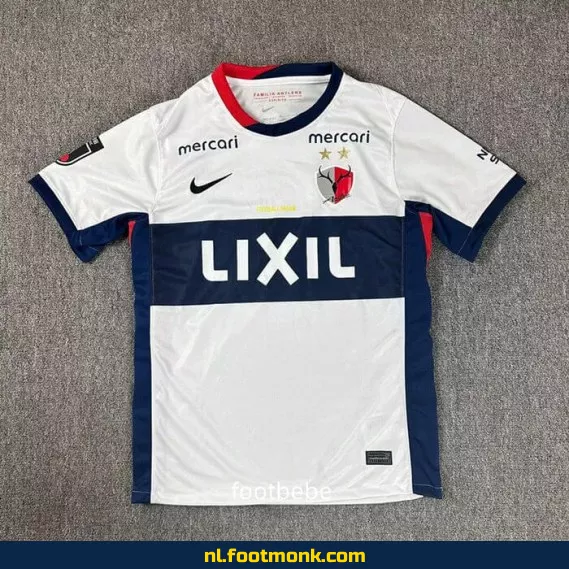 Kashima Antlers Uit Thuisshirt 2025-2026 - Wit Voetbalshirt | Officieel | Heren & Dames | Personaliseerbaar | Fanwear