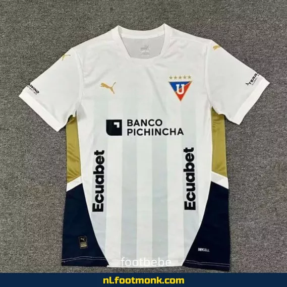 LDU Quito Voetbalshirt 2025-2026 – Wit | Officieel Voetbaltenue | Heren & Dames | Personaliseerbaar | Fanwear