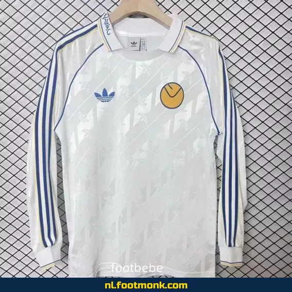 Leeds United Voetbalshirt 2024-2025 – Wit Lange Mouwen – Officieel Voetbaltenue – Heren/Dames/Kinderen – Fanwear Aanbieding