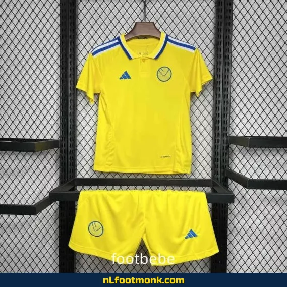 Leeds United uit voetbalshirt voor kinderen 2024-2025 – geel – origineel voetbaltenue – voetbalshirt kopen – supporter kleding