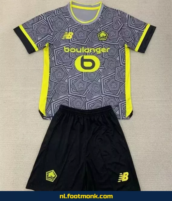 Lille OSC Derde Voetbalshirt Kinderen 2024-2025 | Officieel Voetbaltenue | Personaliseerbaar
