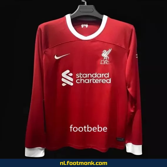 Liverpool Thuisshirt 2023/2024 Lange Mouw – Officieel Voetbalshirt voor Heren & Dames | Origineel Voetbaltenue | Koop Nu Online