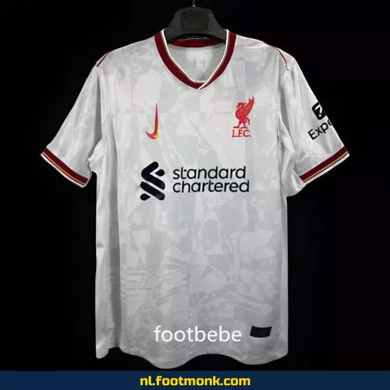 Liverpool Voetbalshirt 2024/2025 Third Blanc - Officieel, Origineel en Bedrukbaar Voetbalshirt voor Fans