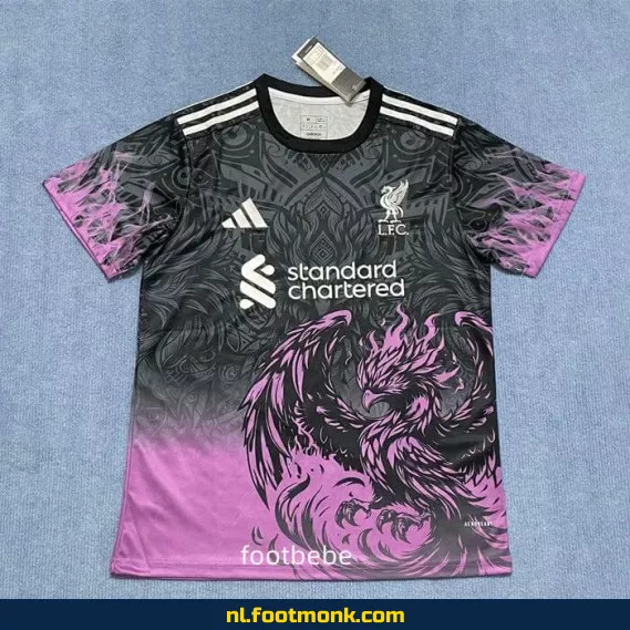 Liverpool Voetbalshirt 2024-2025 – Paarse Liver Bird – Officieel Voetbalshirt voor Supporters – Heren & Dames
