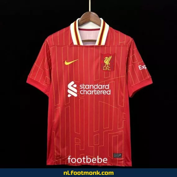 Liverpool Thuisshirt 2024-2025 Rood – Officieel Voetbalshirt | Voetbalshirt Dames/Heren | Personaliseerbaar | Fanwear