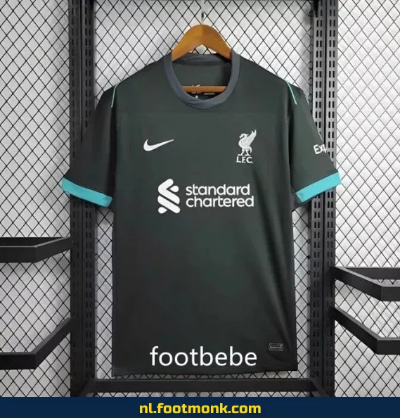 Liverpool FC Uit-shirt 2024-2025 - Zwart Voetbalshirt | Officieel Voetbalshirt | Heren & Dames | Fanwear | Aanbieding