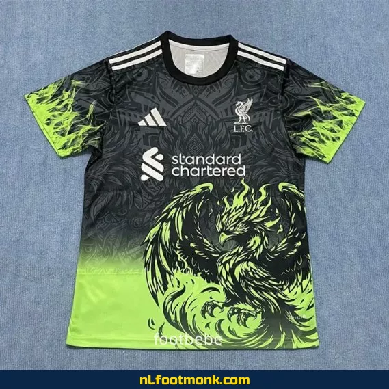 Liverpool Voetbalshirt 2024/2025 - Groen Liver Bird - Officieel Voetbalshirt voor Supporters