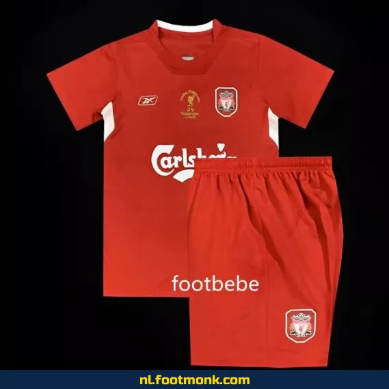 Liverpool Vintage Voetbalshirt Kinderen - Thuis 2004/2005 - Officieel Retro Shirt