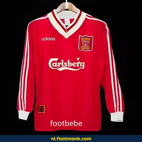 Liverpool Vintage Voetbalshirt 1995-1996 Thuis – Lange Mouwen – Officieel Retro Shirt