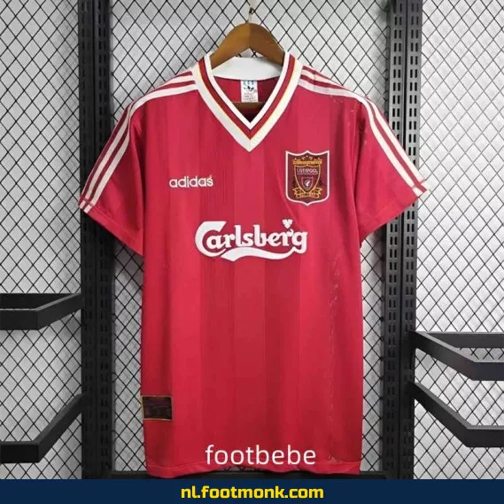 Liverpool Vintage Voetbalshirt 1995-1996 - Rood Thuistenue - Officieel Retro Voetbal Shirt - Voetbalshirts Dames/Heren - Authentiek Voetbalshirt met Bedrukking