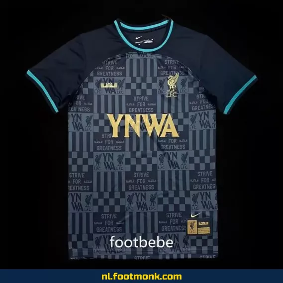 Liverpool x LeBron James YNWA Voetbalshirt 2023-2024 - Zwart | Officieel Voetbalshirt | Heren & Dames | Fanwear | Aanbieding