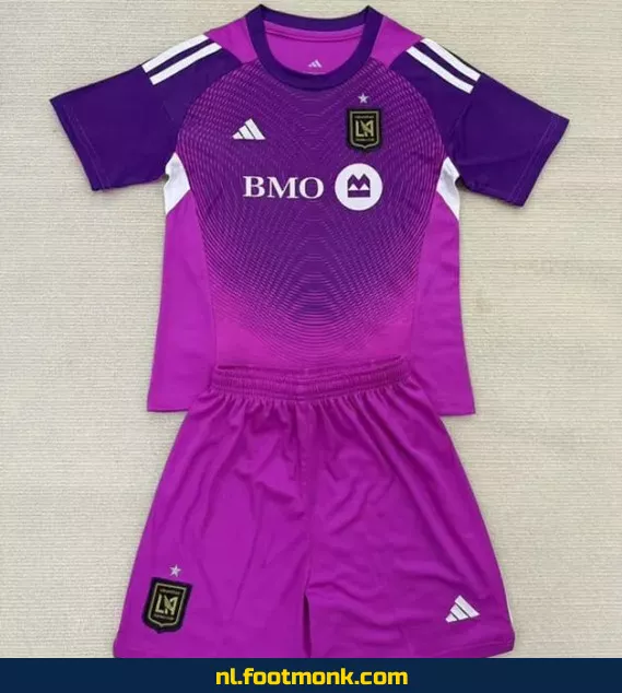 Los Angeles FC Kinder Voetbalshirt 2025-2026 - Paars | Officieel Voetbalshirt | Custom Voetbalshirt | Fanwear Aanbieding