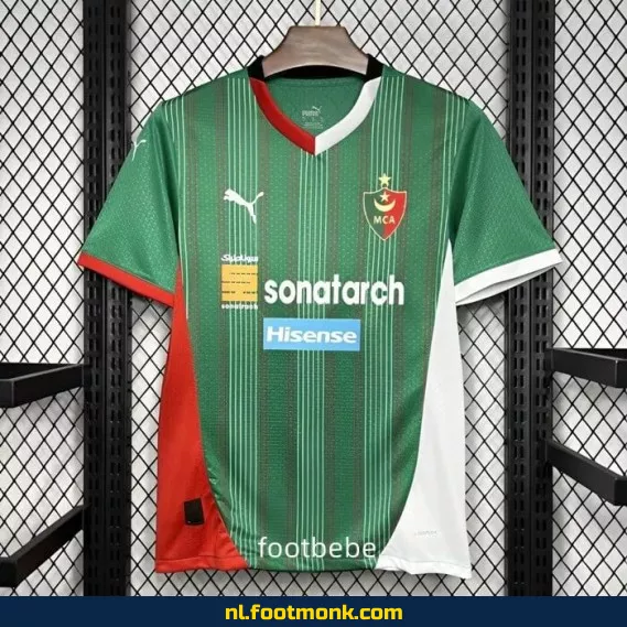 MC Alger Thuisshirt 2024-2025 – Officieel Voetbalshirt | Origineel, Personaliseerbaar | Dames & Heren | Snelle Levering