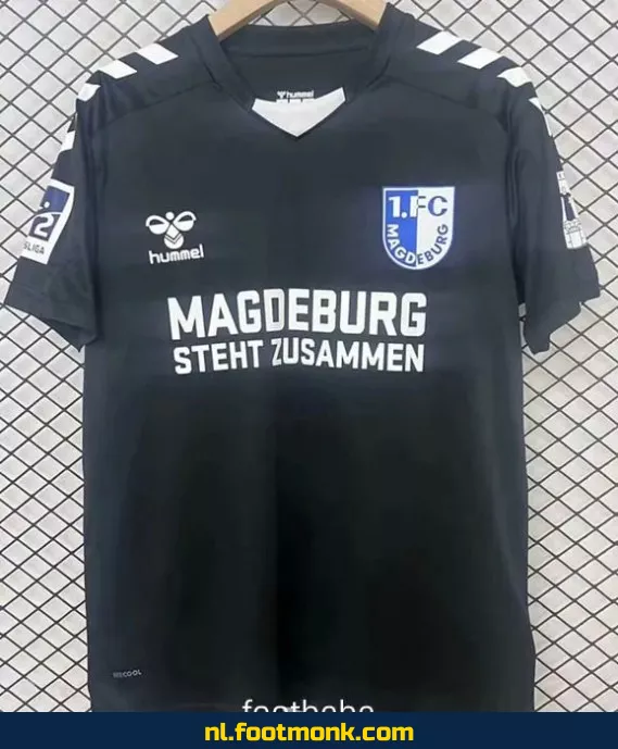 Magdeburg Voetbalshirt 2025-2026 - Zwart | Officieel Thuistenue | Fanwear | Personaliseerbaar | Voetbalshirt Dames/Heren/Kinderen